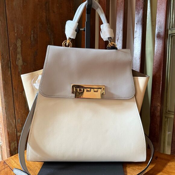 ZAC Zac Posen Eartha Colorblock Leather Top Handle Crossbody Bag NWT - Picture 8 of 11